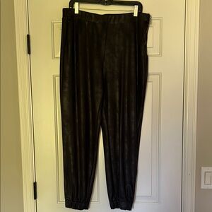 Faux Leather-look Joggers